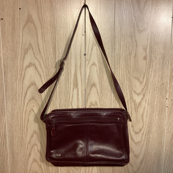 Vintage Phillippe Burgundy shoulder bag purse - Picture 2 of 13